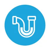 A sink pipe icon